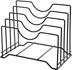 Modern Minimalist Metal <b>Kitchen</b> <b>Storage</b> <b>Rack</b> Double-Layer Dish and Bowl Organizer Standing Type Portable for Dinnerware <b>Storage</b> - Product Image 2