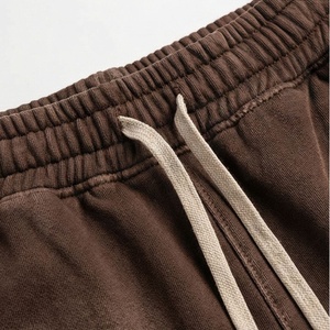 Pantalones Cortos Deportivos de Baloncesto para Hombre, Estilo Urbano, Holgados, de Algodón Pesado, con Lavado Vintage, Tipo Jogger Cargo, con Cintura Elástica - Product Image 4