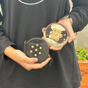 กระเป๋าใส่เหรียญทำจากหนังวัวแท้มีสไตล์กระเป๋าสตางค์ดีไซน์ใหม่กระเป๋าใส่บัตรกระเป๋าใส่เหรียญขนาดเล็กสำหรับผู้หญิง - Product Image 3