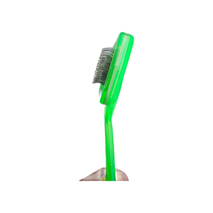 Brosse de toilettage portable double face pour animaux de compagnie, outil de toilettage pour chiens en acier inoxydable, convient aux chats et aux chiens, produit très vendu - Product Image 2