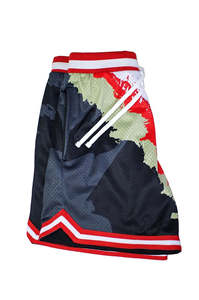 Shorts en toile 100% polyester pour homme, confort, taille élastique, impression graphique personnalisée par transfert thermique, meilleur style streetwear, rapide - Product Image 6