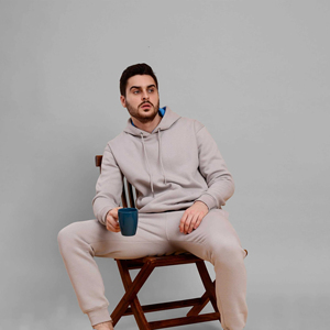 Conjunto Deportivo para Hombre, Chaqueta Deportiva Técnica Gruesa de Forro Polar Transpirable para Invierno, Pantalones Deportivos Estampados - Product Image 5
