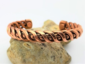 2022 <b>Copper</b> <b>Bracelet</b> Heavy Twisted Bangle Customizes Adjustable Custom <b>Men</b> Health Cuff for Arthritis and Rheumatic - Product Image 6