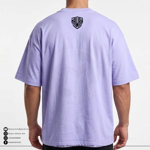 T-shirt surdimensionné personnalisé sérigraphié en gros pour hommes, 100 % coton, style streetwear graphique, coupe lourde, tendance - Product Image 2