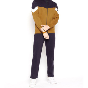 Mens Premium Color Block <b>Hooded</b> Tracksuit Full Sleeve <b>Zip</b> Hoodie Casual Sportswear Set Autumn Collection Made in Pakistan - Product Image 1