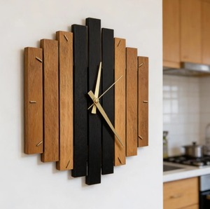 Reloj de Pared Decorativo de Madera con Agujas, Silencioso, Sin Tictac, Moderno, de Cuarzo Analógico, Tamaño Personalizado, Regalo de Boda, Decoración del Hogar - Product Image 4