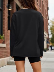 Camiseta de Manga Larga para Mujer, Impresión de Logotipo Personalizado, Bordado, Algodón, Fabricante y Proveedor de Prendas OEM ODM - Product Image 6
