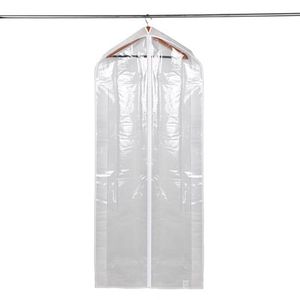 4 Pack Non-Woven Suit and <b>Dress</b> Hanging <b>Bags</b> Arctic White with Handles - Product Image 4