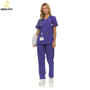 Women's <b>Scrub</b> <b>Set</b>, 9-Pocket Breathable & Stretchy Pants & Tops - Product Image 1