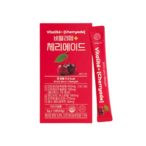 [Claire Works] Vitalite+ Cherryade (14 barras) Bebida en Barra de Cereza Vitalite Plus Cherryade para Hidratación Diaria y Bienestar - Product Image 3