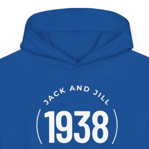 เสื้อฮู้ดดี้เด็กพิมพ์ลายกราฟิก แจ็คแอนด์จิล คลาสสิค 1938 ทรงวงกลม แขนยาว ผ้าฟลีซลำลอง สั่งทำได้ ขายส่งเสื้อผ้าเด็ก - Product Image 3
