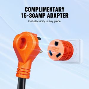 Cavo di Prolunga per Camper da 7,6 m, Resistente, 30 Amp, con Indicatore LED, Connettore Femmina NEMA TT 30R e Maschio NEMA TT 30P, per Sistemi Elettrici RV - Product Image 5