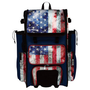 Custom Large Waterproof T-Ball Equipment Gear Batting <b>Backpack</b> Bag Rolling Softball Baseball Catcher Bag with <b>Wheels</b> Durable - Product Image 5