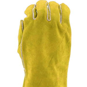 Guantes de Soldadura con Logotipo Personalizado, Guantes de Trabajo de Cuero Vacuno, Protección Contra el Calor, Guantes de Seguridad para la Construcción - Product Image 5
