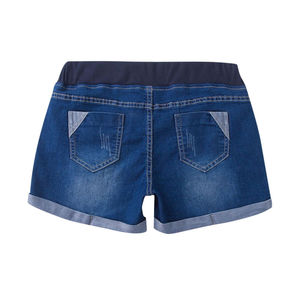 High Quality Canvas Denim Shorts Fashion High Waist Blue <b>Jeans</b> Casual Pants Elastic Waist <b>Drawstring</b> <b>Men</b> Quick Dry 180g Digital - Product Image 3