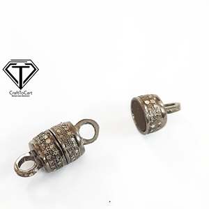 Cierres Magnéticos con Incrustaciones de Diamantes, Componentes para Joyería - Product Image 3