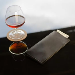 Fabricante de Tarjeteros de Cuero Genuino, Venta al por Mayor, Tarjetero de Cuero Real Clásico de Lujo, Ligero y Resistente al Agua para Hotel - Product Image 1