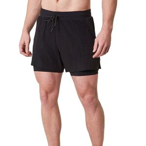 Shorts de sport pour hommes grande taille, style nouveau, double couche, pour la course à pied et la musculation, haute qualité, bon prix. - Product Image 1
