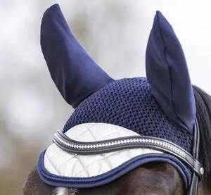 Bonnet léger et respirant en crochet, lavable, anti-mouches pour chevaux, ajustement confortable, fabrication pakistanaise, équipement équestre de qualité. - Product Image 5