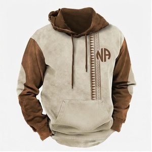 Men's Hooded Fleece Sweatshirt With Front Pocket And Letter Logo <b>Raglan</b> Sleeve Casual Autumn Wear - Product Image 1
