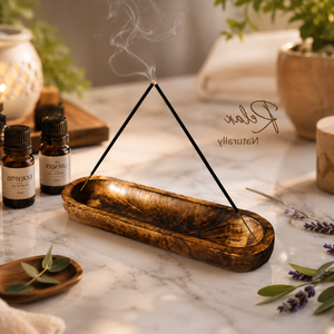 Natural Wooden Incense Ash Catcher <b>Tray</b> | Handcrafted Wooden Incense Stick Holder for Meditation Yoga Aromatherapy Spiritual - Product Image 3
