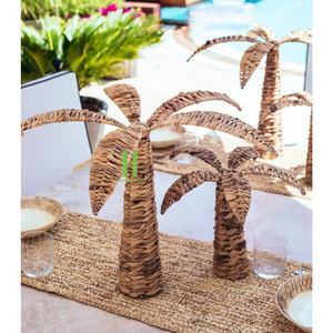 HNH Artisanat Meilleur Prix Personnalisable Boho Jacinthe D'eau Décor Nouveaux Designs Rectangle Cocotier OEM Inspiré - Product Image 1