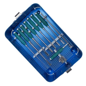 Kit d'instruments chirurgicaux pour la colonne vertébrale en acier inoxydable, cage cervicale manuelle PEEK, outils chirurgicaux orthopédiques professionnels pour implants - Product Image 4