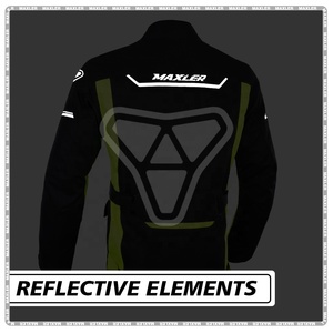 Veste en cuir pour moto, vêtements de moto pour homme, veste de moto imperméable pour course, veste en cuir pour moto - Product Image 3