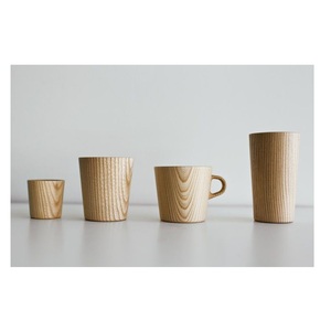 Handmade Wooden Mug Natural Solid Wood Coffee Cup Rustic Finish Eco Friendly Drinkware for Tea Coffee Juice - Product Image 1