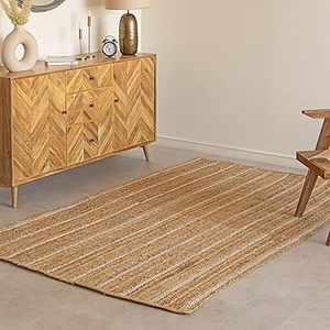 Tapis en jute fait main moderne, revêtement de sol en fibres naturelles, fabricant et fournisseur de marques privées, design contemporain - Product Image 6