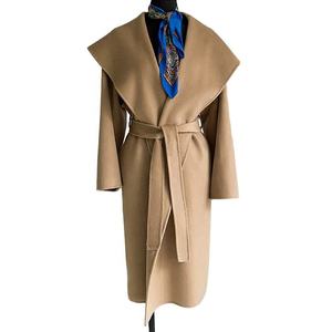 SIDDIQUI HOSINEX Abrigo Casual de Talla Grande para Mujer, de Punto, con Forro de Piel de Muskrat, de Ante Vacuno, Elegante, de Manga Larga, para Otoño - Product Image 1