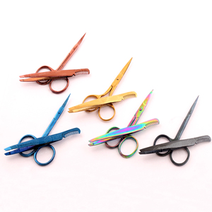 Pinzas para Cejas Inclinadas de Punta Fina, Pinzas de Acero Inoxidable de Alta Calidad para Vello Encarnado, Pinzas para Cejas con Logotipo - Product Image 2