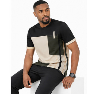 T-shirt en coton imprimé pour homme, logo personnalisé, décontracté, confortable, séchage rapide, respirant, col rond, manches courtes, vêtements d'été, OEM ODM - Product Image 6