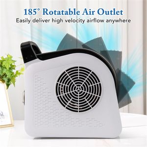 Ventilatore ad Alta Velocità con 3 Velocità, Testa Rotante a 185 Gradi, 250/287/325 CFM, Nero/Bianco, Ventole Industriali per Flusso d'Aria Mirato - Product Image 5