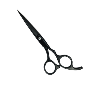 Ciseaux de barbier à lame courbée, en acier inoxydable, pour droitiers, pour la coupe de cheveux professionnelle des hommes, avec poignée antidérapante - Product Image 3