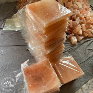 Food Grade Himalayan Salt Cooking Plate 1 X 4 X 8 Inch Natural Salt Block Feng Shui Handmade Portable - Product Image 1