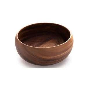 Nouvelle collection de bols de service en bois faits à la main, grain de bois naturel, design nordique, pour la présentation des aliments, fabriqués en bois d'acacia - Product Image 2