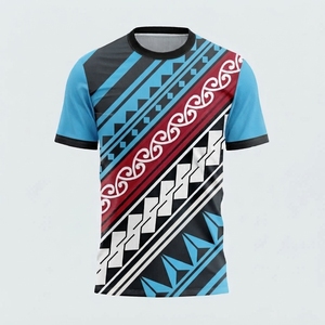 Camiseta de hombre de colores sólidos con diseño tribal, manga corta, tejido de punto con detección de aguja, logotipo personalizado, venta al por mayor, bajo MOQ, precio económico - Product Image 3