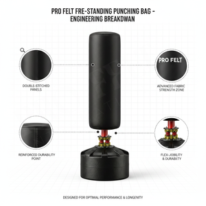 Saco de Boxeo Profesional de Fieltro para Gimnasio en Casa, Saco de Entrenamiento de Kickboxing para Adultos, Saco de Boxeo Resistente de Calidad OEM ODM - Product Image 2