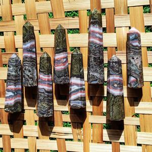 Torre de Cristal de Ágata de Amatista Natural Pulida al por Mayor, Punta de Piedra Preciosa Curativa para Meditación, Reiki y Energía del Hogar - Product Image 6