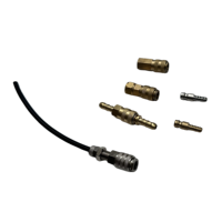 Raccords pneumatiques rapides en laiton de type mini européen, nickelés, pour tuyaux d'air, type OEM Rectus 21, interchangeables
