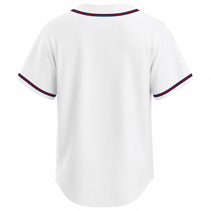 Camiseta de Béisbol Personalizada para Hombre, Color Naranja con Ribete Azul Marino, Apliques, Absorbe la Humedad, Cierre de Botones, Manga Corta, 100% Poliéster, 280gsm - Product Image 5