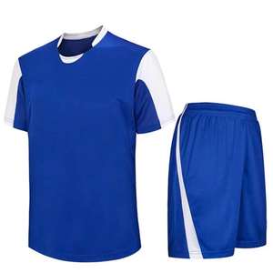 Conjunto de Uniforme de Fútbol Personalizado Azul Rey, Camiseta y Pantalones Cortos, Equipación de Equipo - Product Image 1