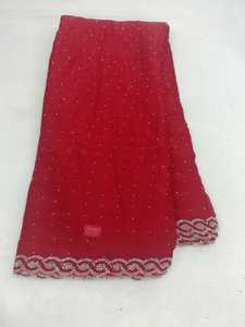 Tela de Seda Fendy con Trabajo de Diamantes, 65 GSM, 44 Pulgadas de Ancho, Material de Bordado de Diamantes de Lujo para Trajes de Boutique y Ropa Étnica - Product Image 3