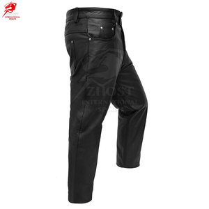 กางเกงหนังผู้ชายคุณภาพสูง ดีไซน์ทันสมัย สวมใส่สบาย ยืดหยุ่นได้ เหมาะสำหรับขี่ม้าและสวมใส่ในชีวิตประจำวัน - Product Image 3