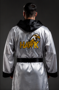 HAWK SPORTS INDUSTRIES เสื้อคลุมชกมวยลายธงชาติอเมริกันมีฮู้ดสีแดงสีขาวสีน้ำเงินลายดาวลายทางโพลีเอสเตอร์ทนทานชุดฝึกซ้อมสวมใส่สบาย - Product Image 3
