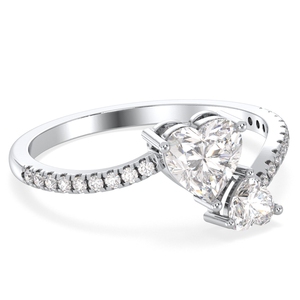 REYES Wholesale Price Heart Shape 1.12 Carat Moissanite Wedding Fine <b>Rings</b> <b>925</b> Sterling <b>Silver</b> Anniversary Gift Fine Jewelry - Product Image 3
