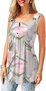 เสื้อกล้ามผ้าบาติกลำลองสำหรับผู้หญิงเสื้อกล้ามถักพิมพ์ลายแขนกุดฤดูร้อน - Product Image 3