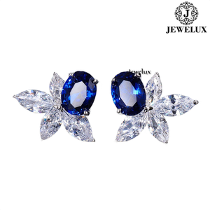 High Quality VVS Diamond <b>Stud</b> Earrings 925 Sterling <b>Silver</b> Gujarat Jewelux Brand IGI Certified for Parties Anniversaries - Product Image 4