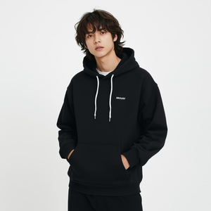 เสื้อฮู้ดกันน้ำแบบสวมหัว ผลิตจากผ้าฟลีซผสมโพลีเอสเตอร์/ไนลอนเนื้อนุ่ม สำหรับฤดูหนาว ปักลายดิจิทัล เป็นมิตรต่อสิ่งแวดล้อม รับผลิตแบบ OEM/ODM - Product Image 4